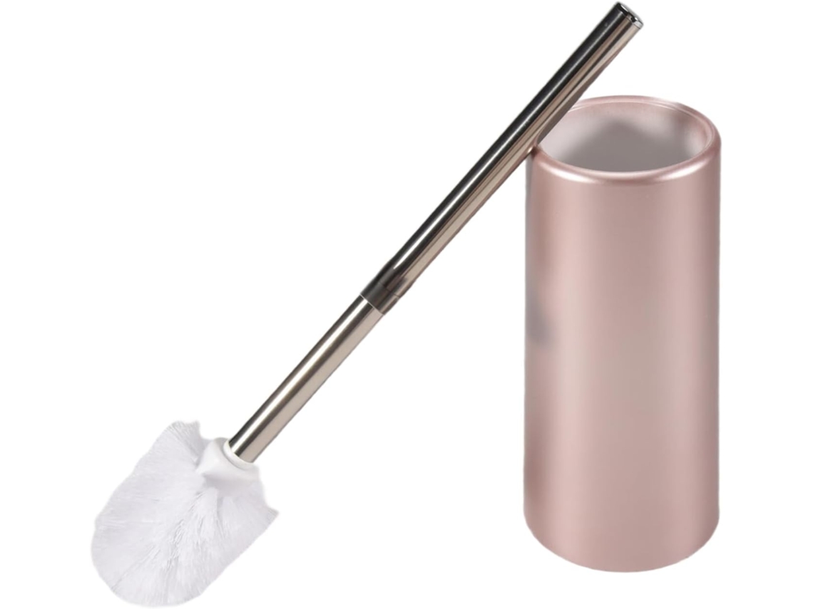 Escobilla de baño y soporte de acero inoxidable, juego de escobilla de limpieza para inodoro, Gokoco