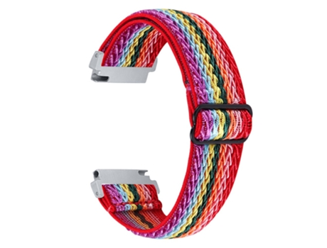 Correa de tela tejida ajustable elástico con hebilla para Samsung Galaxy Watch 46mm/Watch3 45mm - multicolor