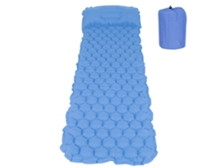 Colchón Inflable Para Dormir, Ideal Para Acampar, Hacer Senderismo, Viajar Y La Playa. Blue Peacock.