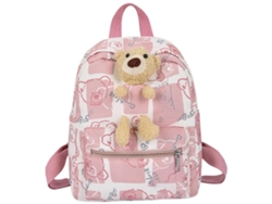 Mochila infantil personalizada, práctica y adecuada para preescolar, con correa ajustable, ideal para guardería y uso diario, rosa.