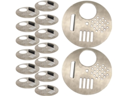 Juego De Accesorios Para Colmenas Inoomp De 15 Piezas: Discos De Entrada Redondos De Acero Inoxidable, 2,7 Pulgadas,