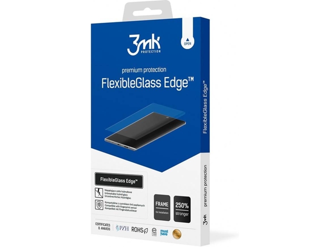 Película 3MK Pantalla Curva Compatible iPhone 12 Max - 12 Pro Edge (Negro)