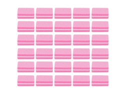 Rebe - 30 piezas Mini limas de uñas profesionales portátiles para salón de manicura y hogar (rosa)