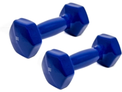 Mancuernas COSHANO Recubierta de Vinilo Azul (2 Kg - 2 Unidades)