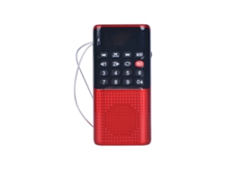 RELAVAEV Mini Rádio Superportátil, Rádio Fm Multifuncional Com Melhor Recepção, Rádio Fm Portátil Com Antena Oculta Para Múltiplos Usos, Presente Ideal Para Id