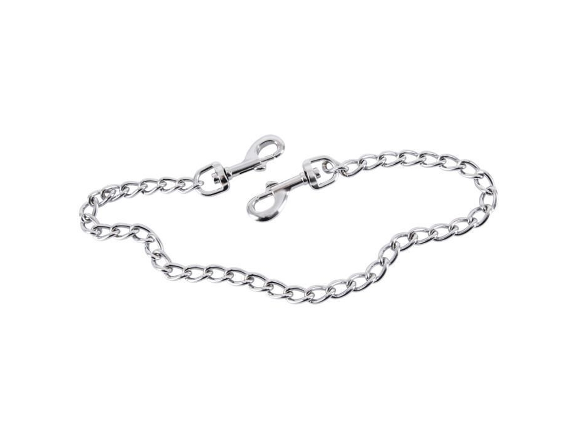Cadena Metálica - No Especificada - 50 Cm - 2 Mosquetones - Para Adultos - Fijación Con Grillete