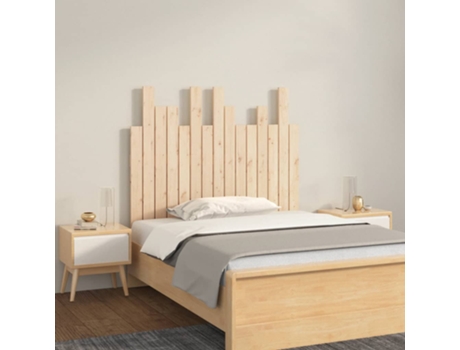 MAISON EXCLUSIVE - Cabecero de cama de pared madera maciza de pino 95,5x3x80 cm