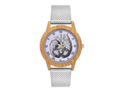 Reloj De Cuarzo Unisex De Moda Con Correa De Silicona Para Hombres Y Mujeres (plateado)