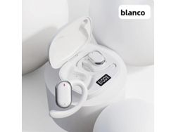 Auriculares Deportivos Inalámbricos Bluetooth (blancos), Micrófono, Estéreo Resistente Al Agua, Control De Volumen