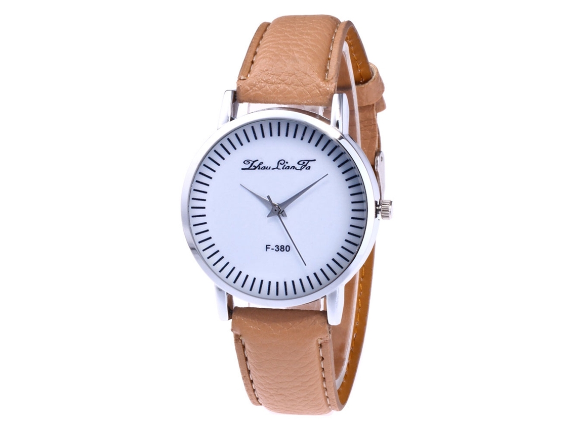Reloj De Pulsera Zhoulianfa Fashion Para Mujer Con Movimiento De Cuarzo, Color Beige F380-a