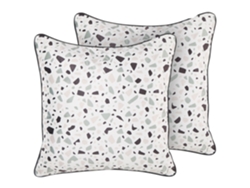 Conjunto de 2 cojines decorativos BELIANI Lavender de Terciopelo Multicolor 45x45x12