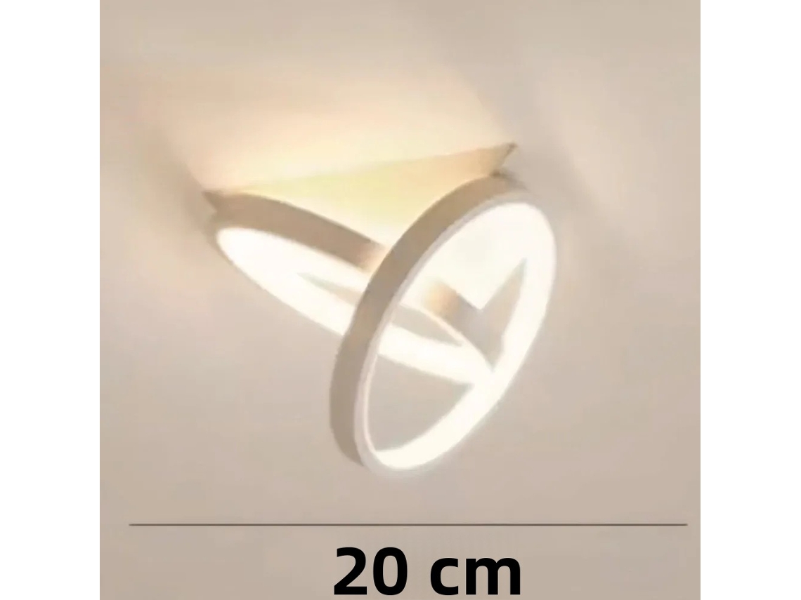 Lámpara de pasillo LED de estilo nórdico moderno MDUG (blanca, 25 W)