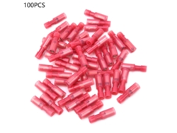 NEVEANCE Conector Bullet 100 Unidades Rojo 1,25 Hembra 22-16AWG