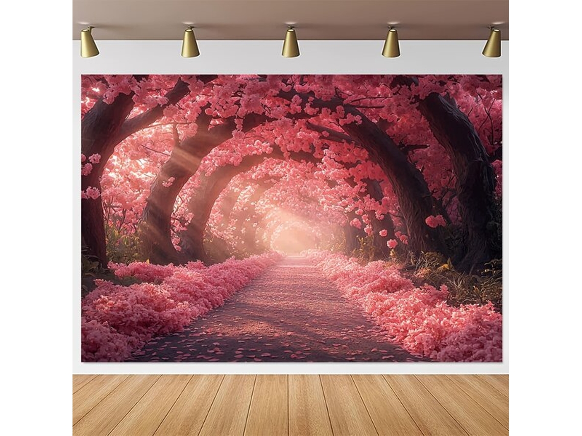 Fondo fotográfico de primavera con lienzo de Sakura de Vayotoy
