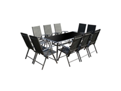 Conjunto de Jardín CONCEPT U Rimini (Gris - Aluminio - 180x90x72 cm)