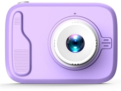 Cámara digital para niños, 20 millones de píxeles HD, doble enfoque automático, color morado y azul