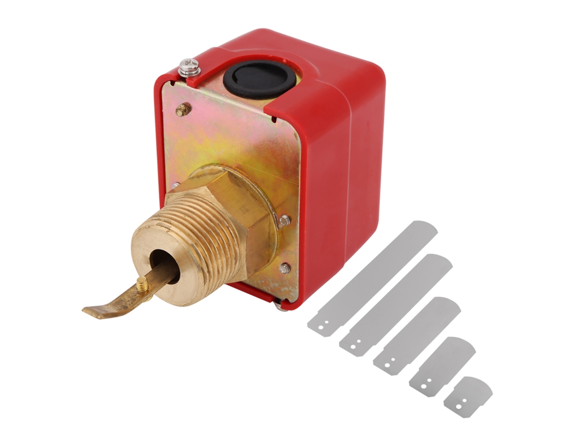 2026velora-interruptor De Flujo De Agua De Latón 10bar Ac250v Con Paleta Conexión Hilo Npt Rojo 1pc