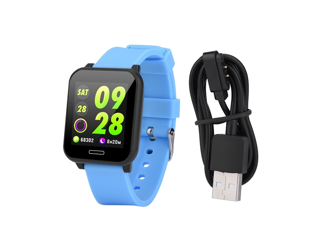 Pulsera Inteligente (bluetooth Resistente Al Agua) Pulsera Inteligente Deportiva Y De Moda Dc09 Con Correa De Silicona Azul