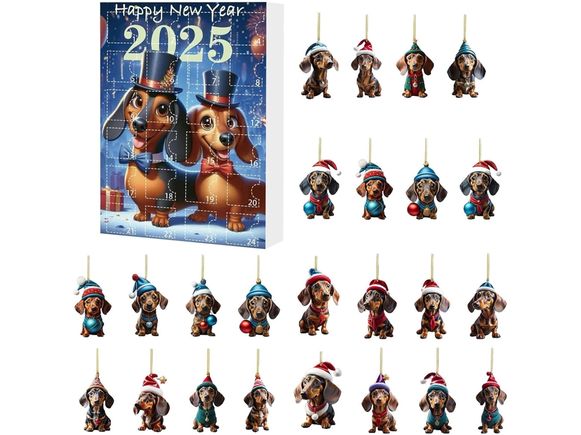 Calendario Adviento 24 2 Videño Con 24 Colgantes