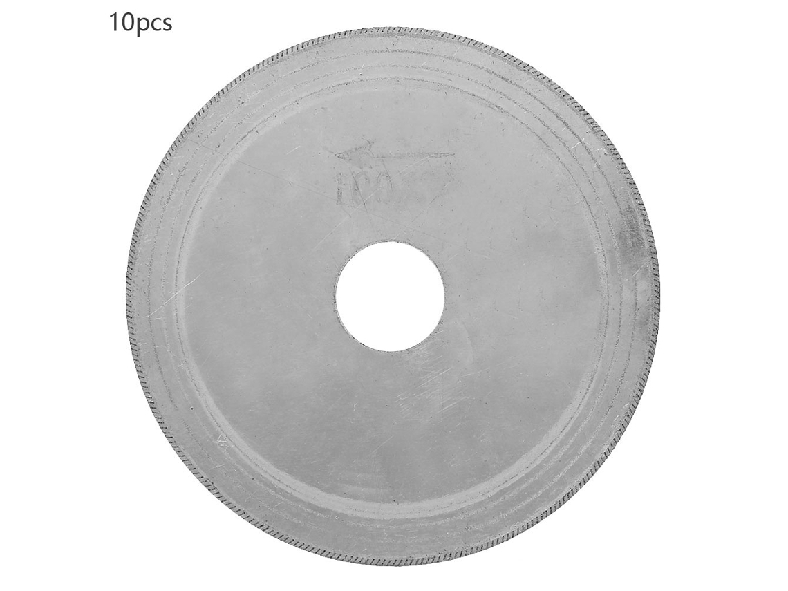 10 Hojas De Sierra De Diamante Ultrafinas De 100 Mm Para Vidrio Jade (100*20*0,4 Mm)
