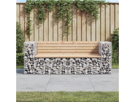 Banco De Jardín VIDAXL Marrón Madera (184x71x65,5 cm)