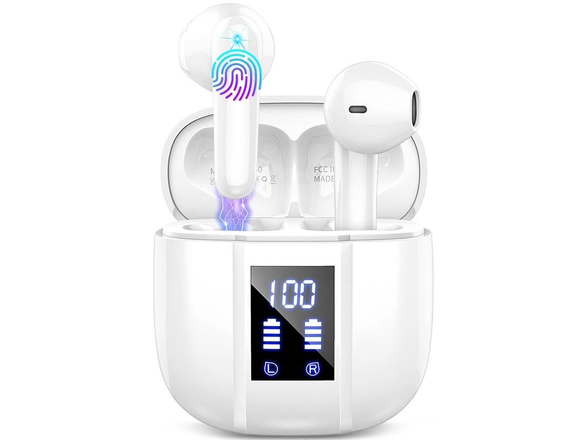 Auriculares Inalámbricos Mm Controladores Estéreo YEMAESRE Micrófonos Bluetooth Con Cancelación De Ruido Blanco