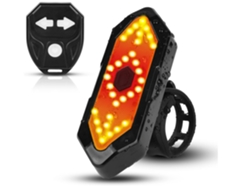 Luz Trasera Bicicleta Usb Recargable Casco Negro
