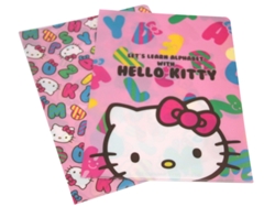 Juego de 2 archivos A4 del alfabeto de Hello Kitty