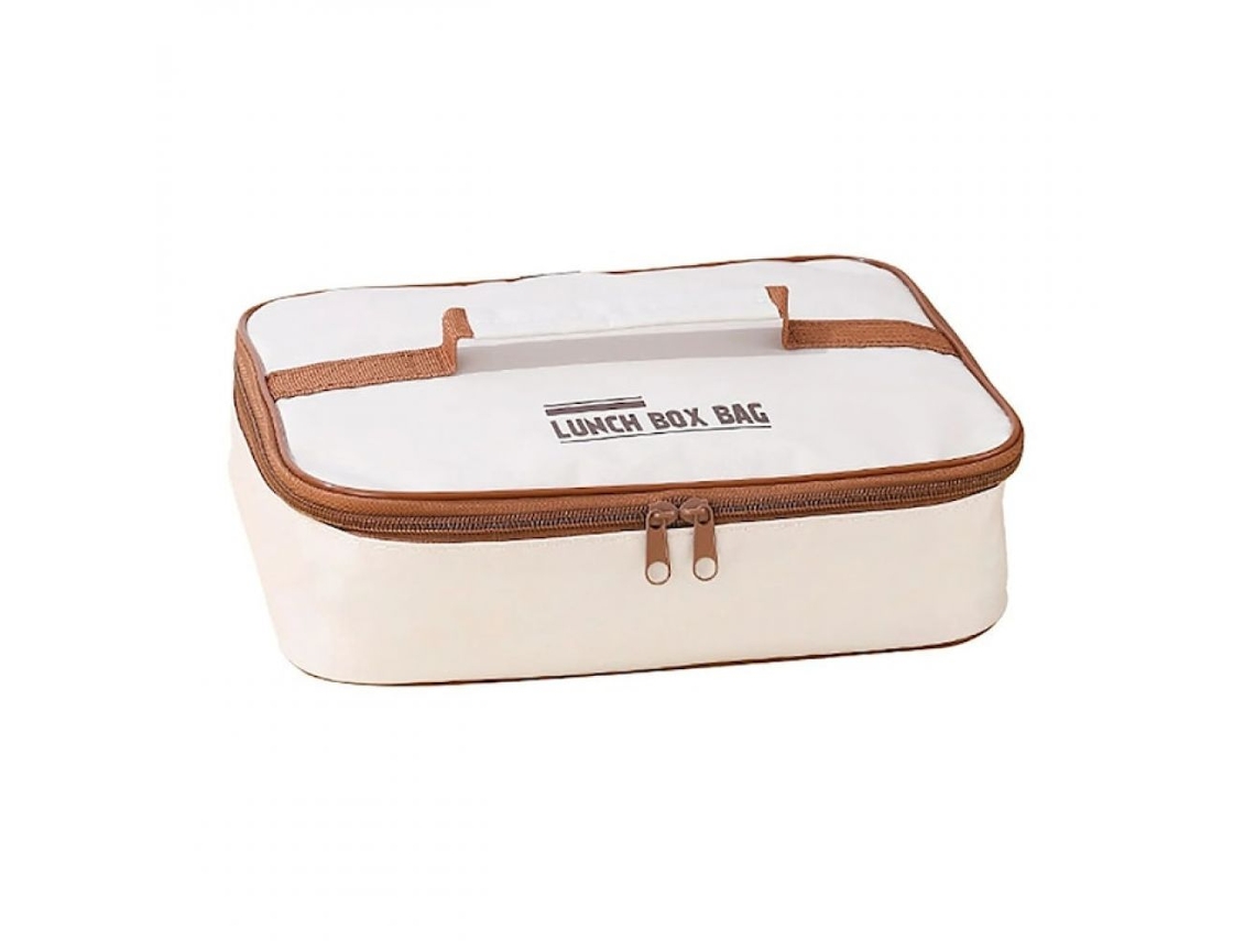JILLIOPER Caja Térmica Cuadrada 28x20x7 cm - Bolsa para Almuerzo de Estudiante o Trabajo