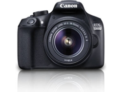 Kit Cámara Réflex CANON 1300D + EF-S 18-55 IS II (18 MP - Sensor: APS-C - ISO: 100 a 6400)