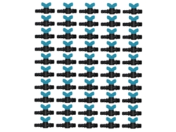 50 válvulas de riego de plástico, rosca macho de 16 x 3/4 pulgadas