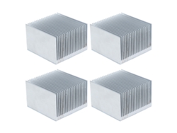 4 Piezas Aletas De Enfriamiento Heatsink Aluminio Radiador Para Electrónica Cpu Módulo 60x60x39mm Con Adhesivo