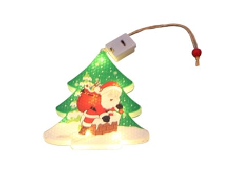 Casa colgante de luz de Navidad, adornos colgantes LED de Navidad Luz de Navidad para adornos de árboles de Navidad Decoración de fiestas navideñas...