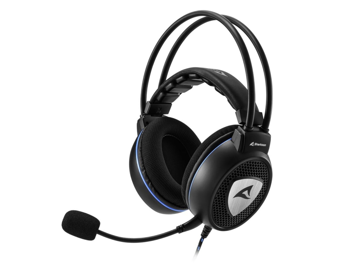 Auriculares con Micrófono SHARKOON SGH10 (Negro - Jack 3.5 mm)