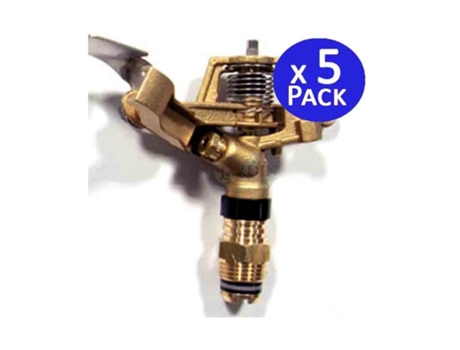 Aspersor Laton Circular 24º 1/2 9 a 14 Metros Pack 5 SUINGA