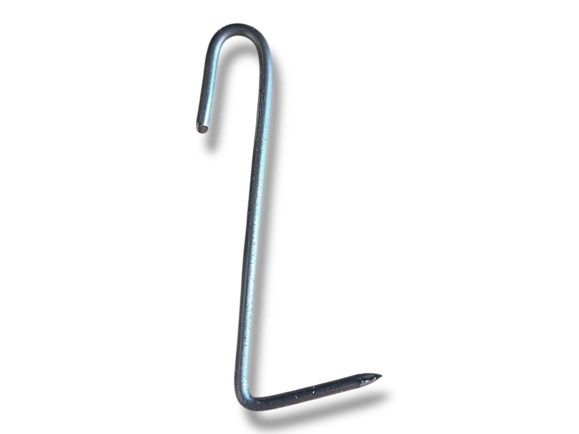 Caja con 963 ganchos de acero inoxidable para baldosas de pizarra de 16x70 mm Maderterraneo