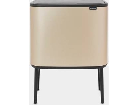 Cubos de Basura BRABANTIA Touch Bin (Beige - 3x11cm - 54x70x31 cm - Inox)