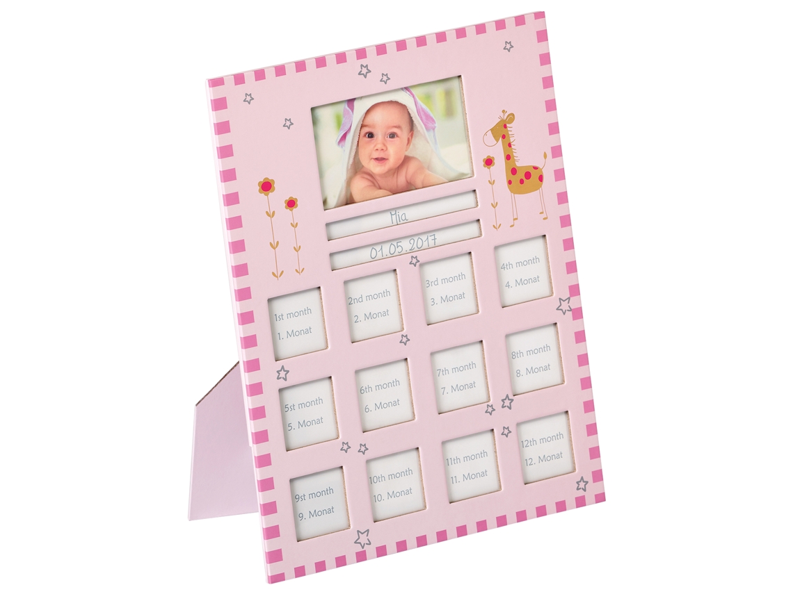 baby animal frame, pink