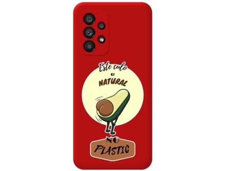 Carcasa para Samsung Galaxy A53 5G TUMUNDOSMARTPHONE Silicona Líquida Dibujos Rojo