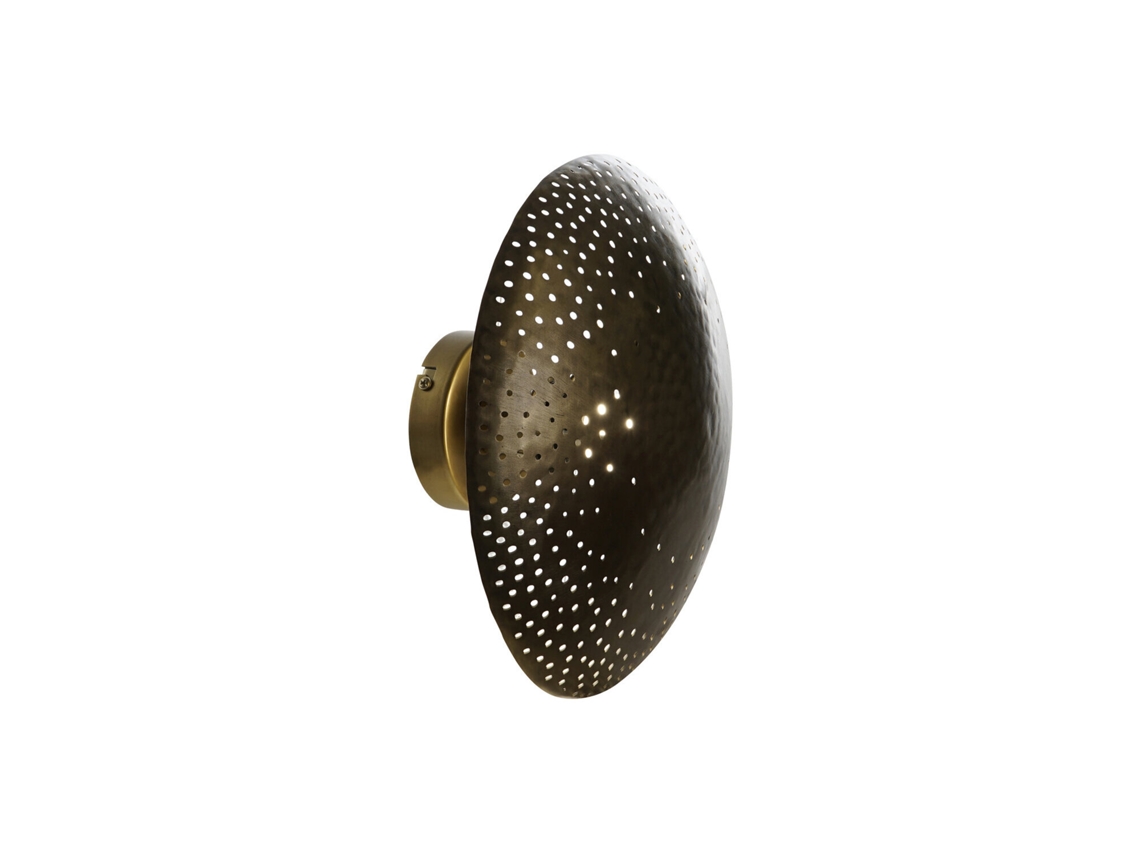 Lampara Aplique Hierro Dorado 32x18x32cm
