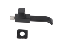 Grifo de lavabo de pared de agua fría G1/2, accesorio de baño negro mate