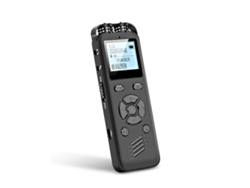 Grabadora de voz digital de 16 GB para conferencias y reuniones, con reproducción de audio de 1536 Kbps, color negro Yizhood