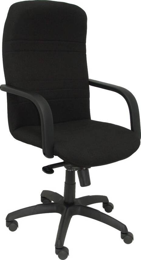 Silla de Escritorio Ejecutiva PYC Letur Negro (Brazos Fijos - Tejido)