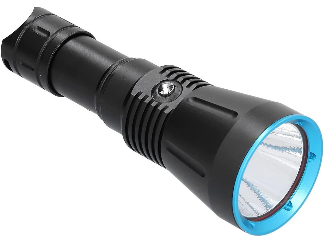 Linterna De Buceo, Diseño Elegante Y Sencillo, Potente Linterna Para Pesca Submarina, Camping, Recuperación, Buceo, Pesca Y Caza (negra).