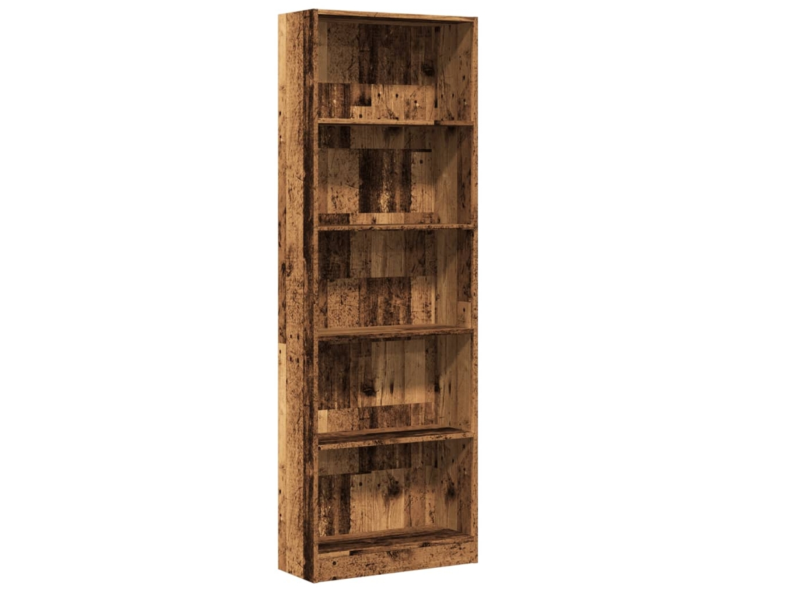 Maison Exclusive - Estantería Madera De Ingeniería Color Envejecido 60x24x176 Cm