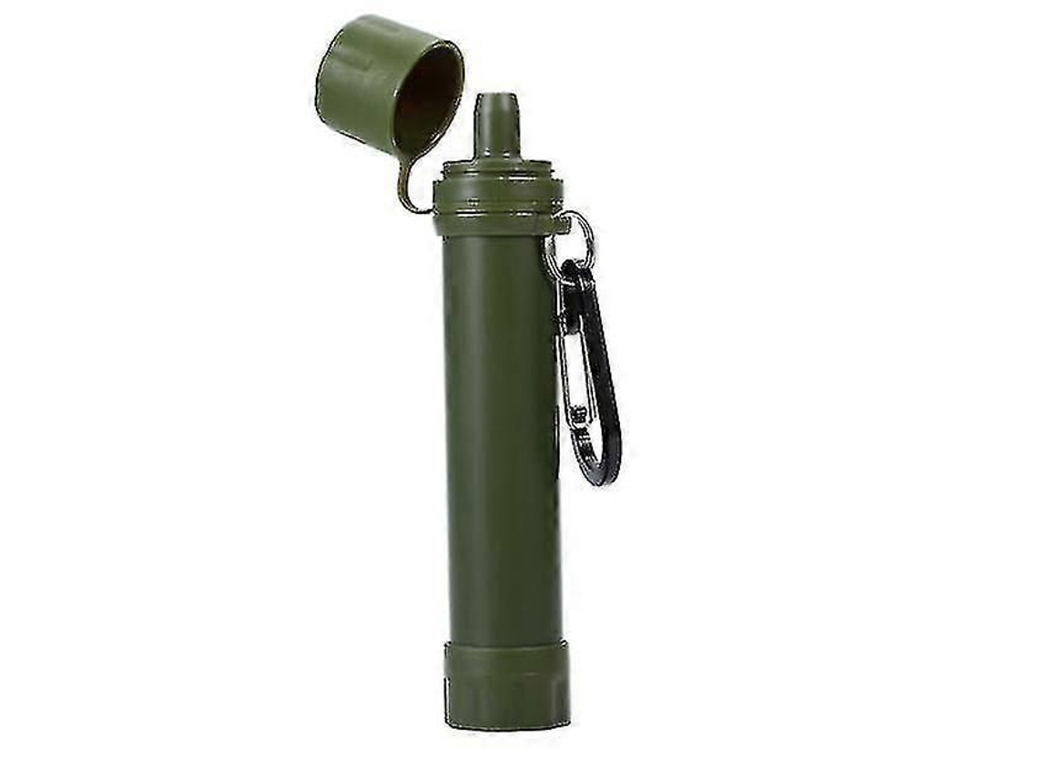 Purificador de agua portátil ELECTVAULT1 para acampada y supervivencia.