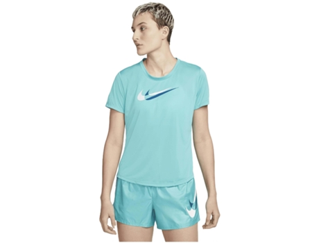 Camiseta de Mujer NIKE Dri Fit Swoosh Multicolor (XL)