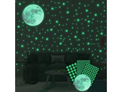 Adhesivos autoadhesivos luminosos, estrellas brillantes Kofihety