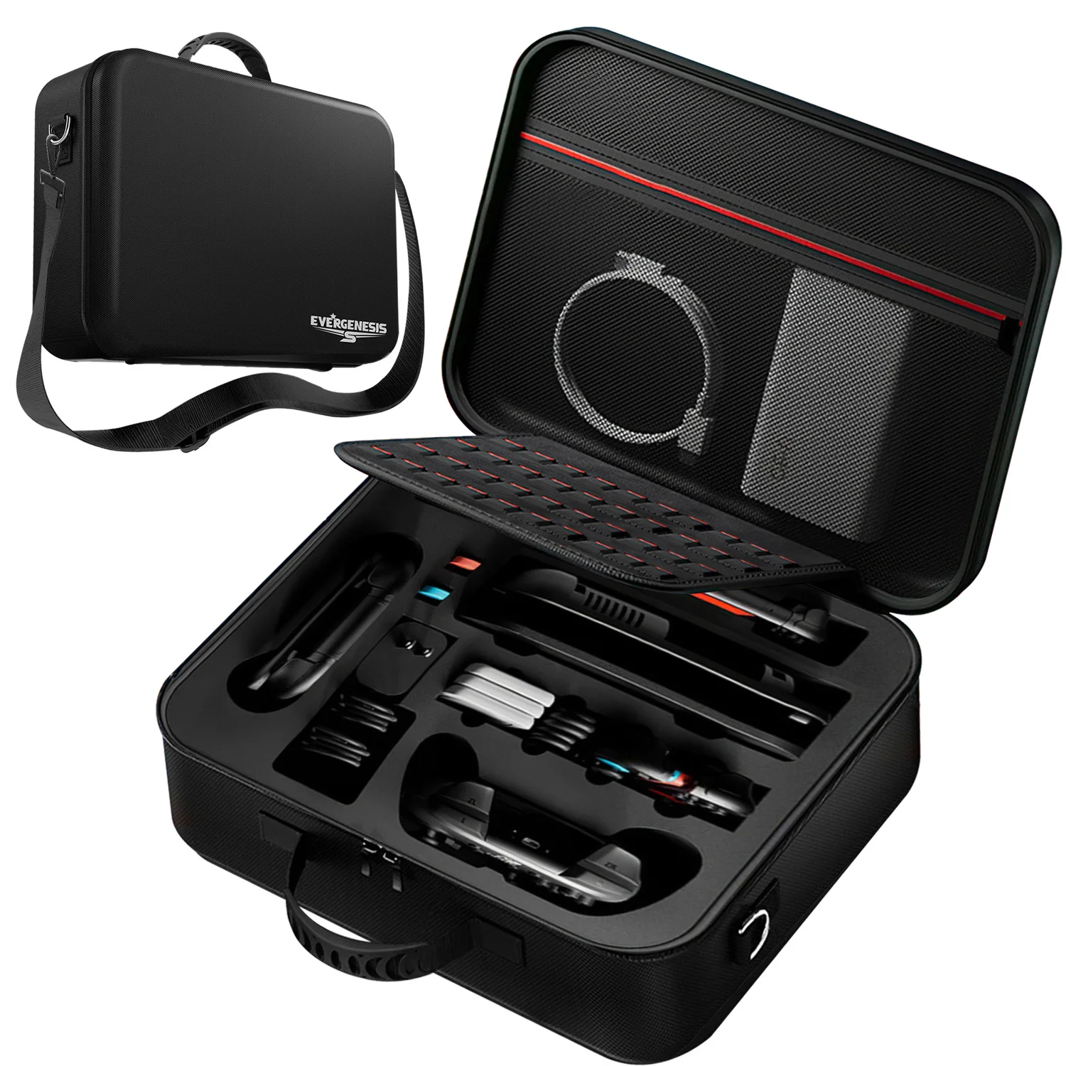 Estuche de transporte de gran capacidad para Nintendo Switch 2, estuche de protección total con asa resistente a impactos, estuche individual Pro