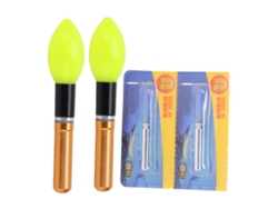 Danu26-2 Piezas Flotadores De Pesca Luminosos Led Para Pesca Nocturna Glowing Bobbers Oro